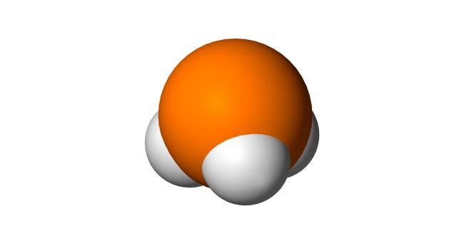 3D representation of the Phosphine molecule